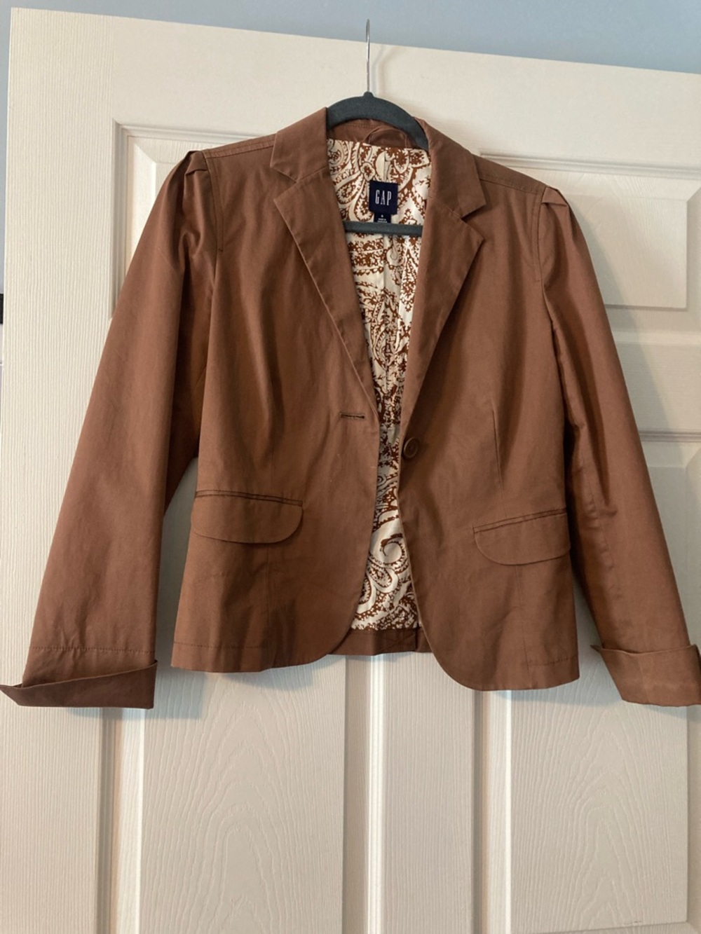 GAP Women's Brown Single-Button Blazer